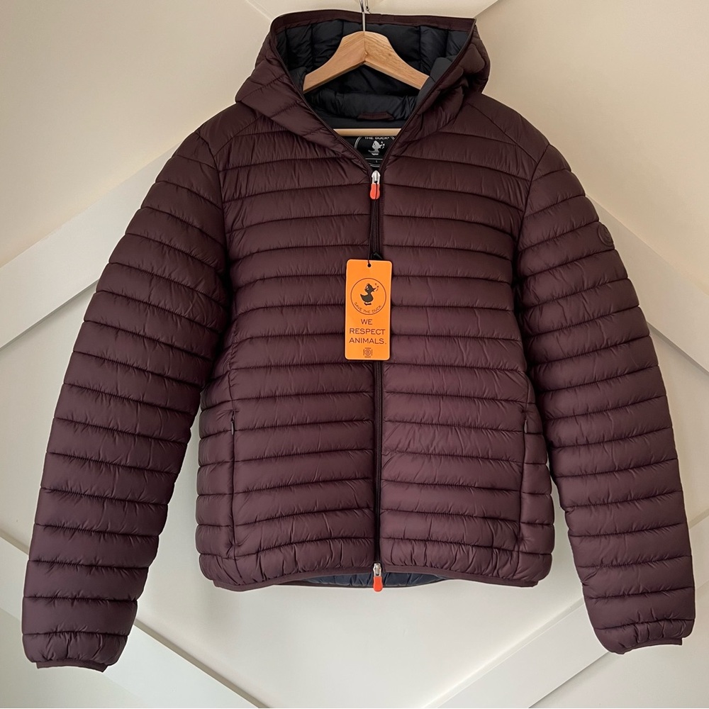 Save the Duck Mens Donald Hooded Puffer Jacket NWT Size L